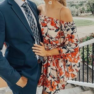 Lulus Floral Off The Shoulder Dress